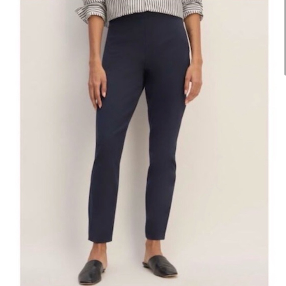 EVERLANE The Bi-Stretch Side Zip Work Pants Size 2